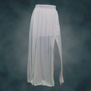 Leg Slit, Maxi-skirt - Tan – Maurice’s